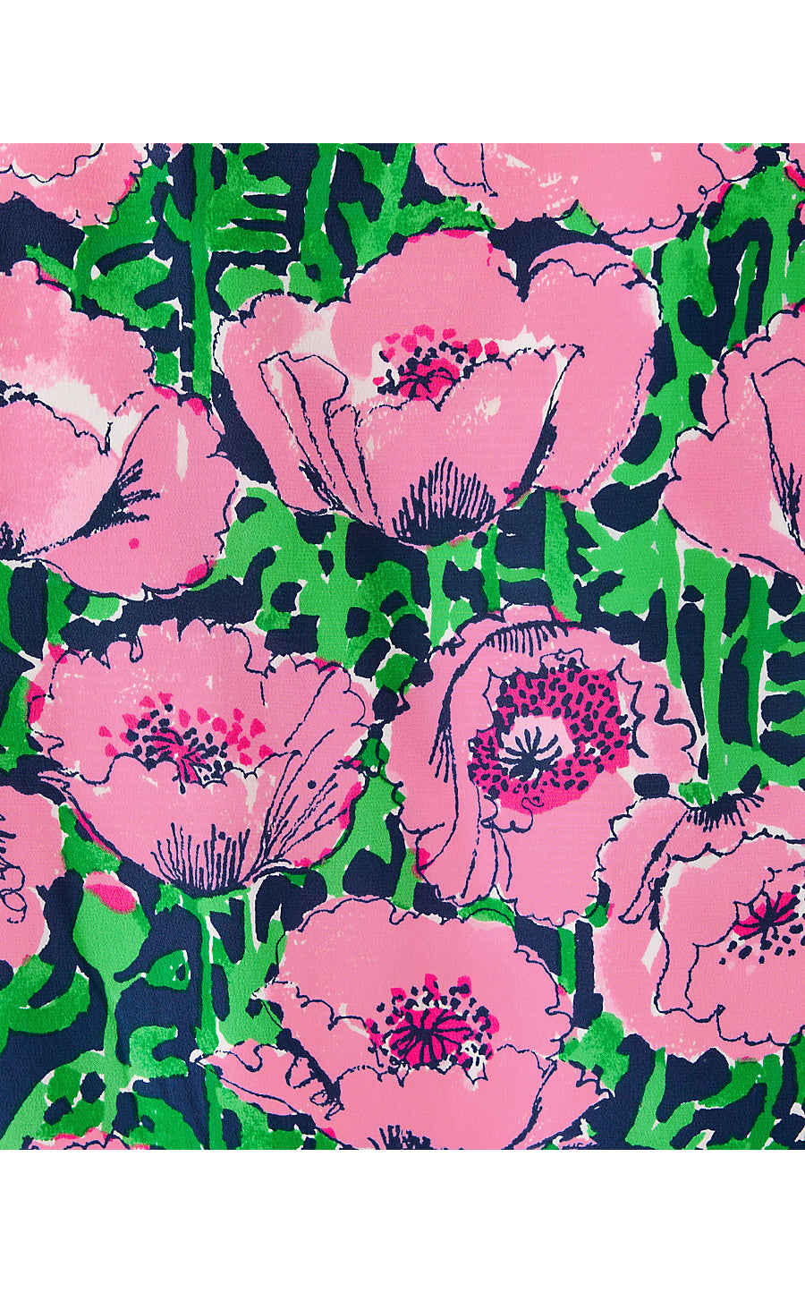 EVALINE SILK DRESS | LOW TIDE NAVY FLORRIE