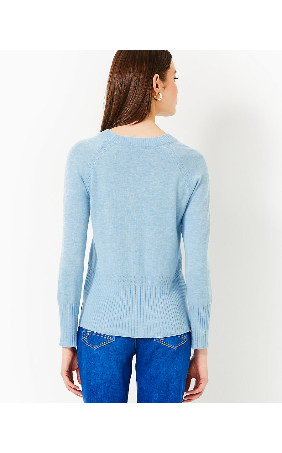 SALIMA SWEATER | HEATHERED BONAIRE BLUE