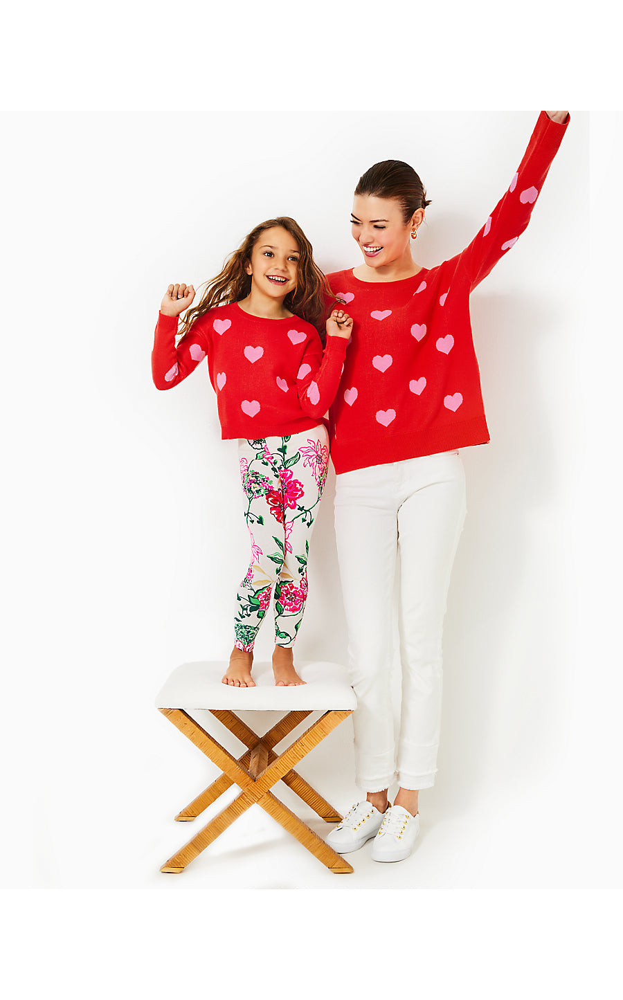 MINI TENSLEY SWEATER | ROCOCO RED HEARTS