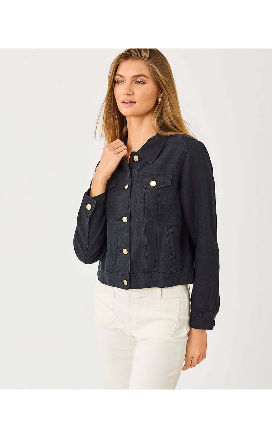 SEASPRAY LINEN JACKET | NOIR X NOIR