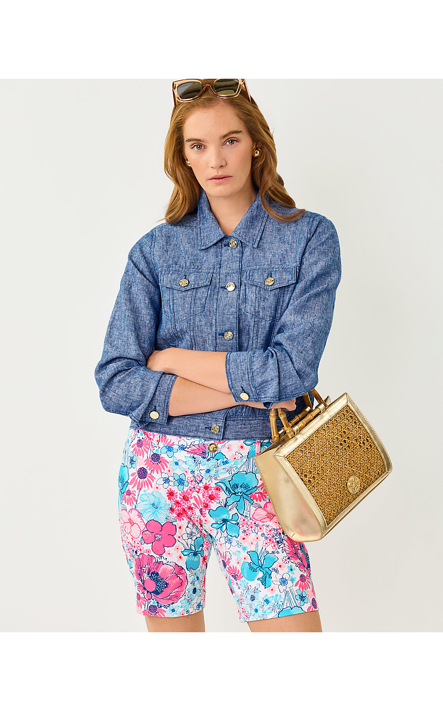 SEASPRAY LINEN JACKET | STARLIGHT NAVY X RESORT WHITE