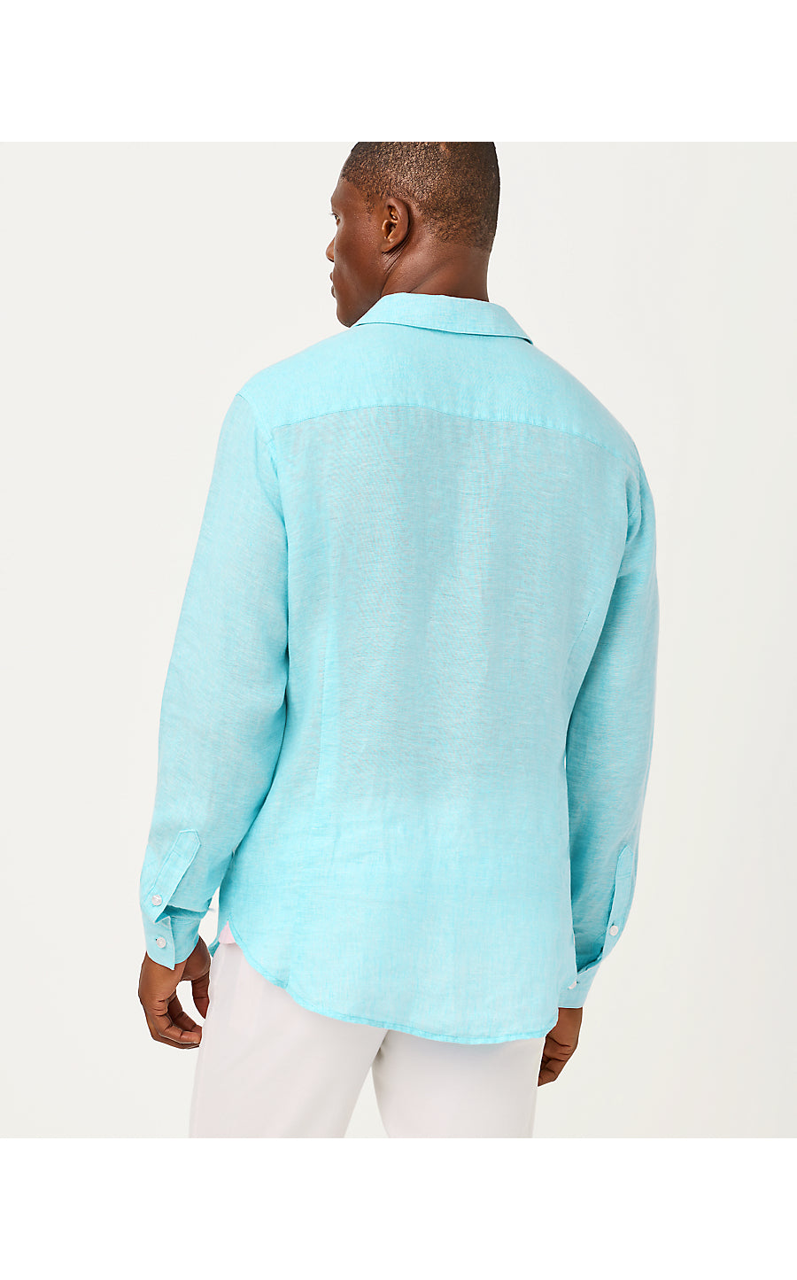 MENS STUFF ADDISON SHIRT | CAPRI BLUE X RESORT WHITE