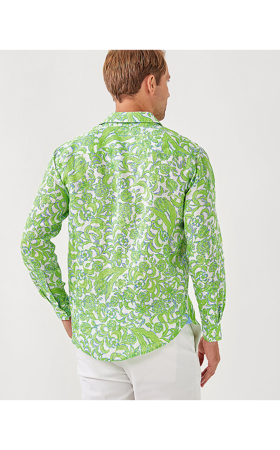 MENS STUFF ADDISON SHIRT | RESORT WHITE LIL DAFFODIL HILL