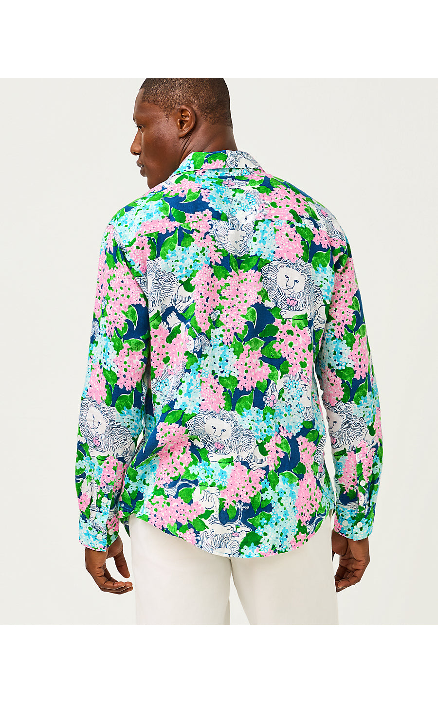 MENS STUFF ADDISON SHIRT | STARLIGHT NAVY LYDIA THE LION
