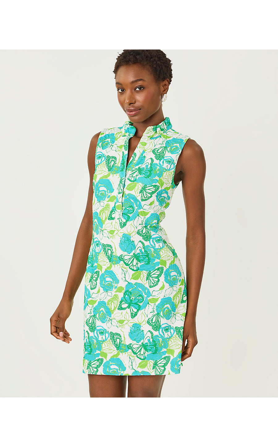 ELSEY SHIFT | RESORT WHITE MONARCH ROSE
