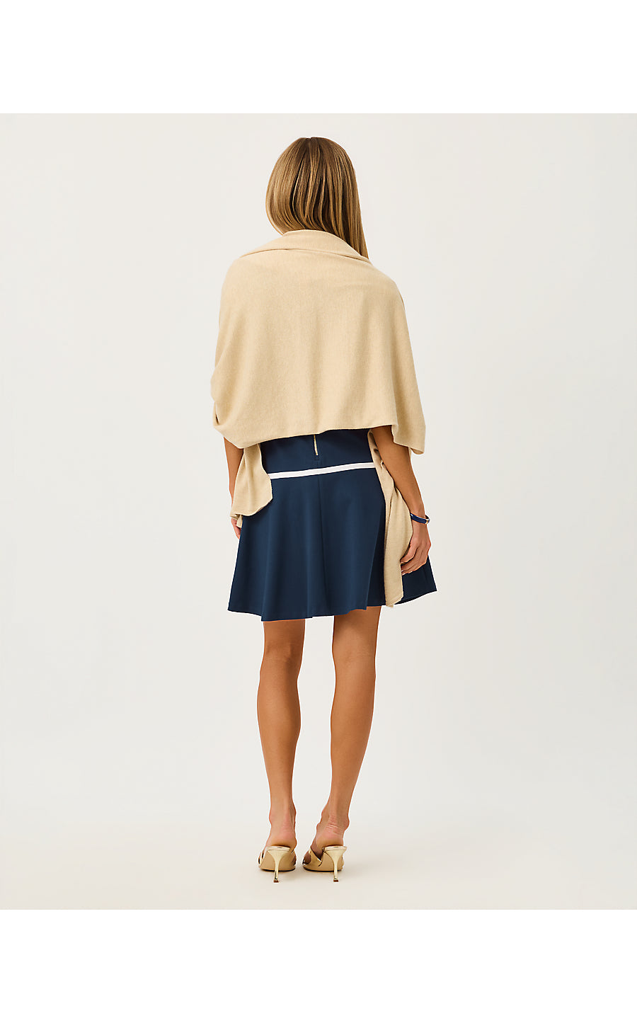 LANELLE WRAP | HEATHERED WICKER TAN METALLIC