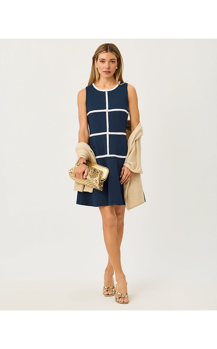LANELLE WRAP | HEATHERED WICKER TAN METALLIC