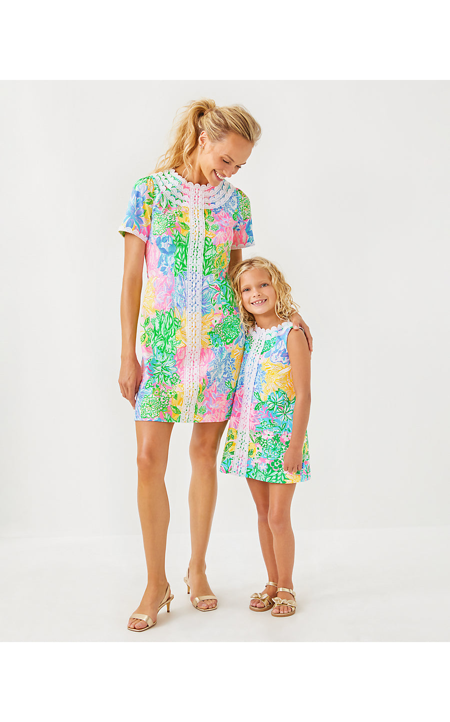 LITTLE LILLY CLASSIC SHIFT | MULTI BRIGHT DELIGHT PATCH