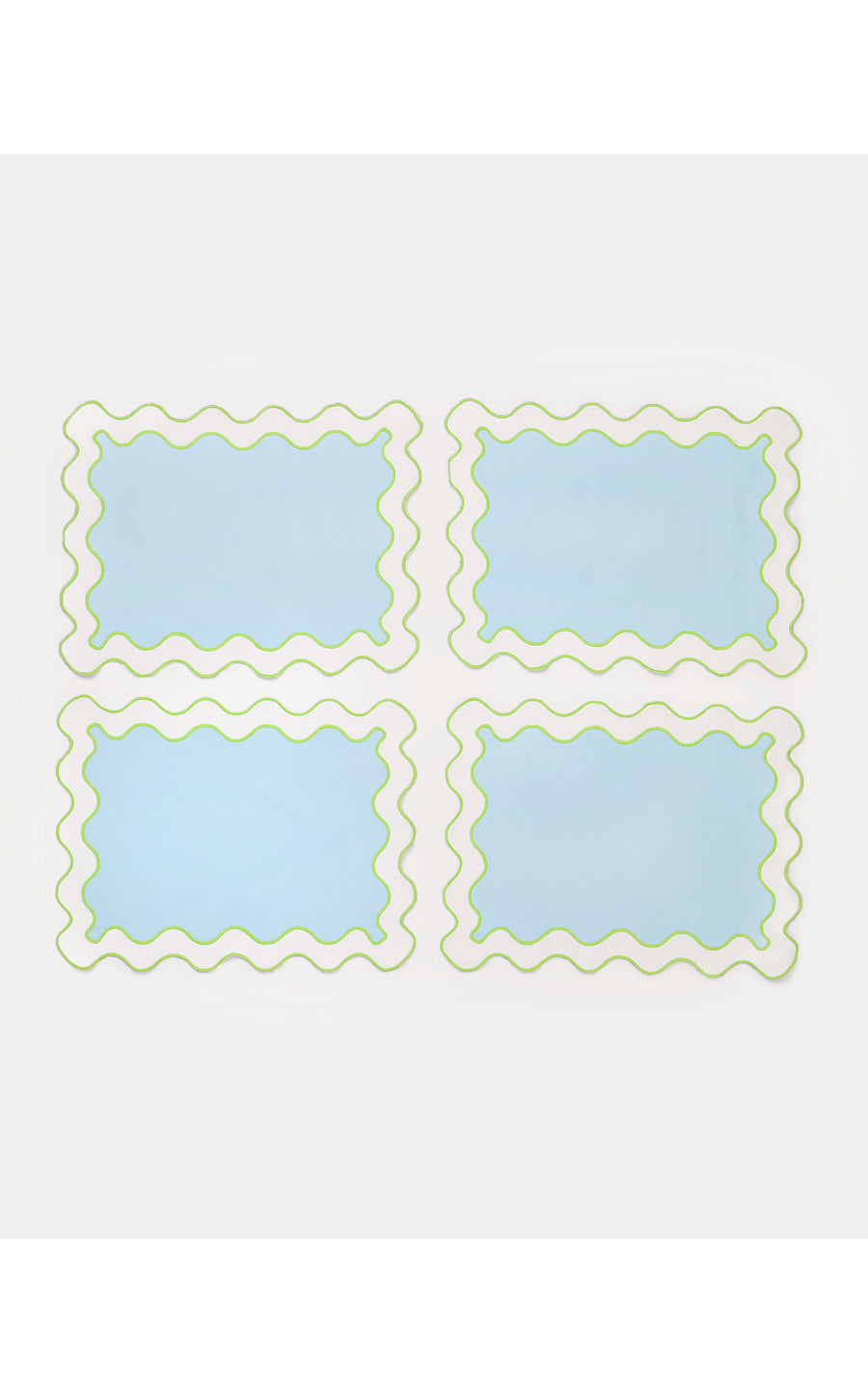 PRINTED SCALLOPED PLACEMAT | BLUETTE