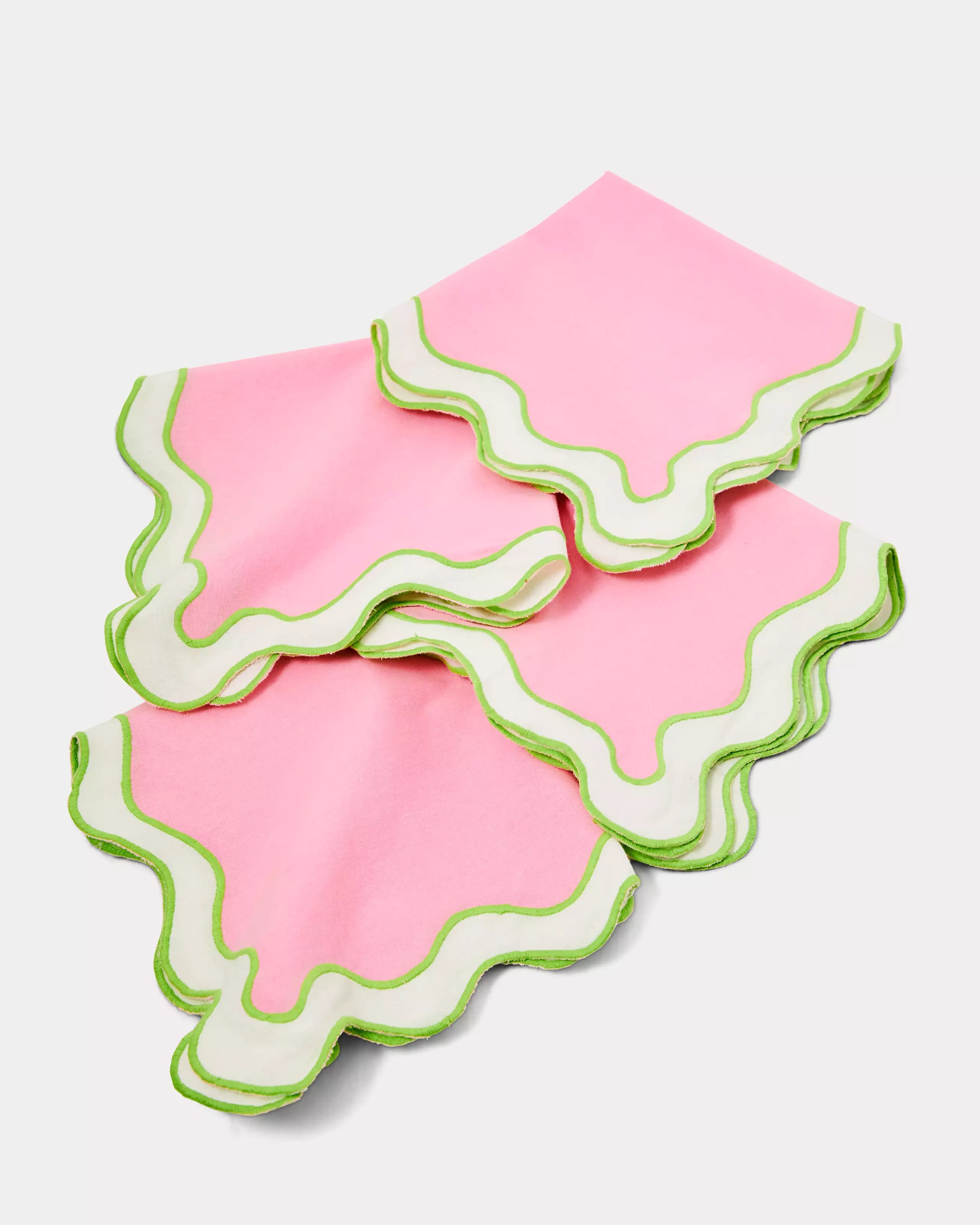 SOLID SCALLOPED DINNER | CONCH SHELL PINK