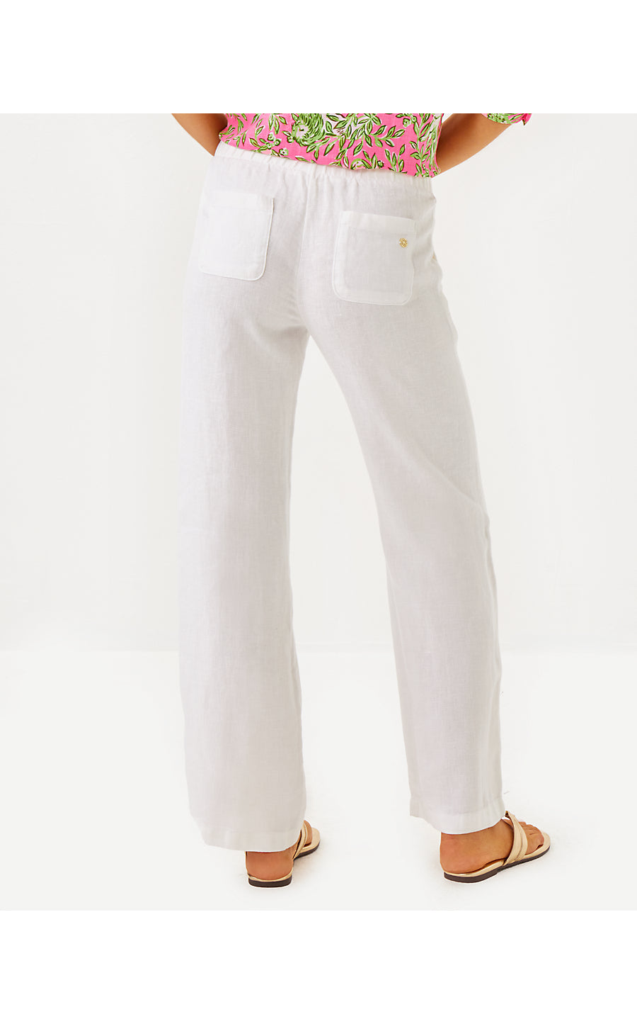 BRAWLEY LINEN PANT | RESORT WHITE