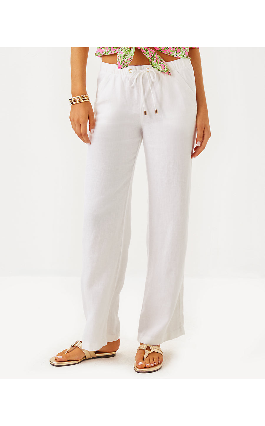 BRAWLEY LINEN PANT | RESORT WHITE