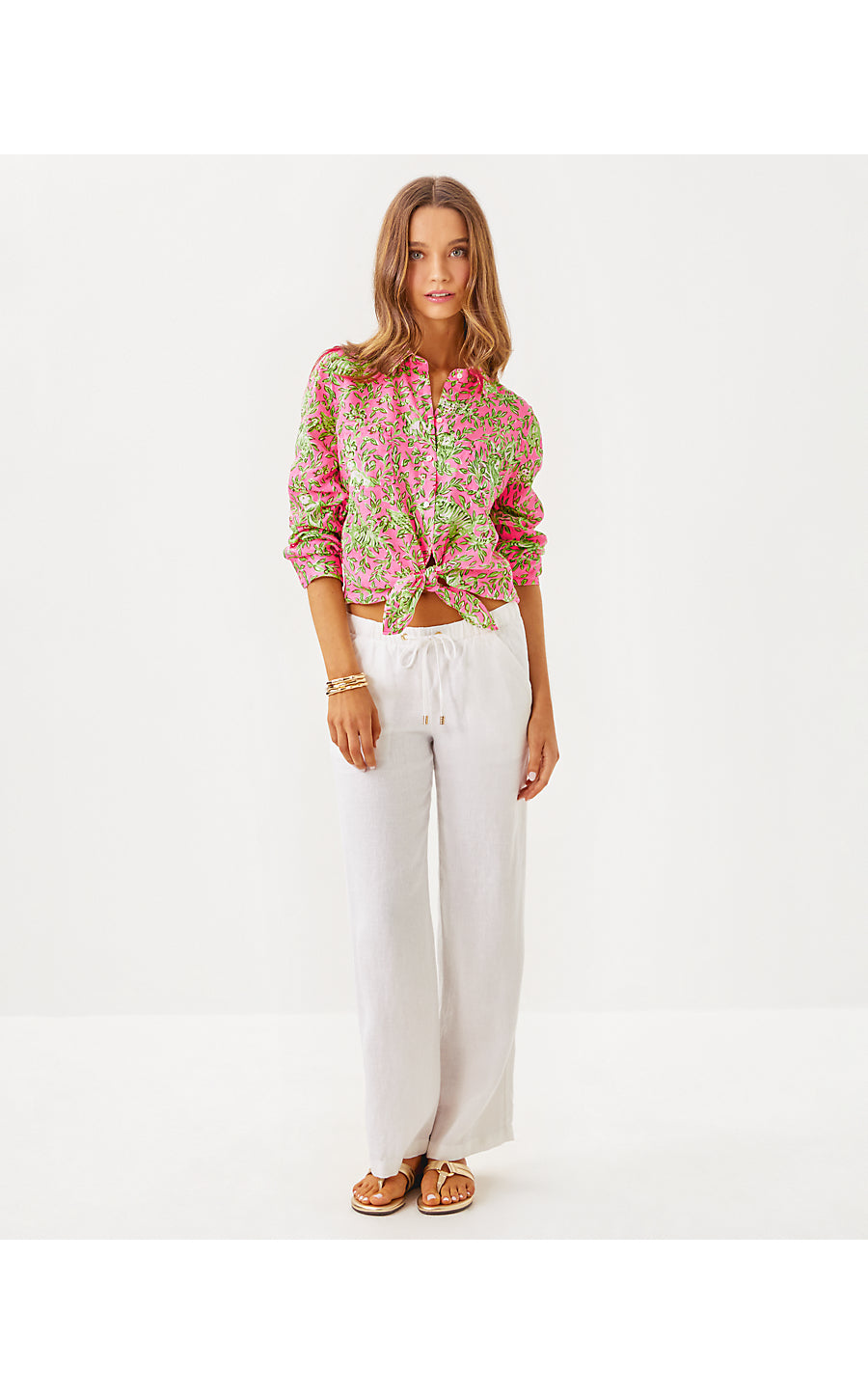 BRAWLEY LINEN PANT | RESORT WHITE