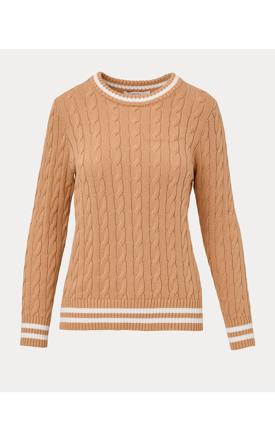 BROCKTON CREW NECK SWEATER | ICED LATTE X COCONUT TIPPING