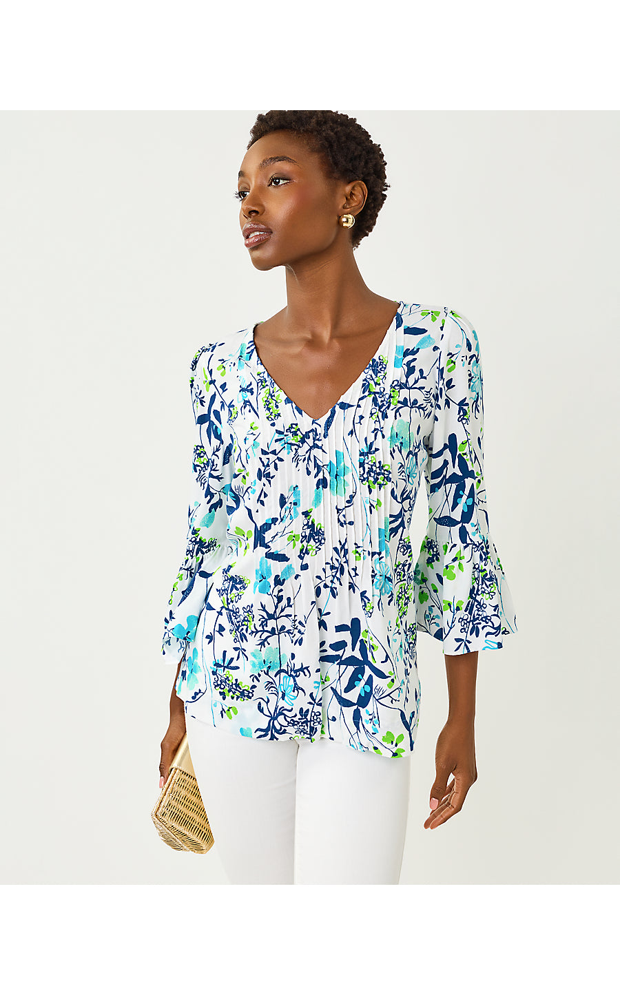 DANIKA TUNIC | RESORT WHITE SEA BLOOMS