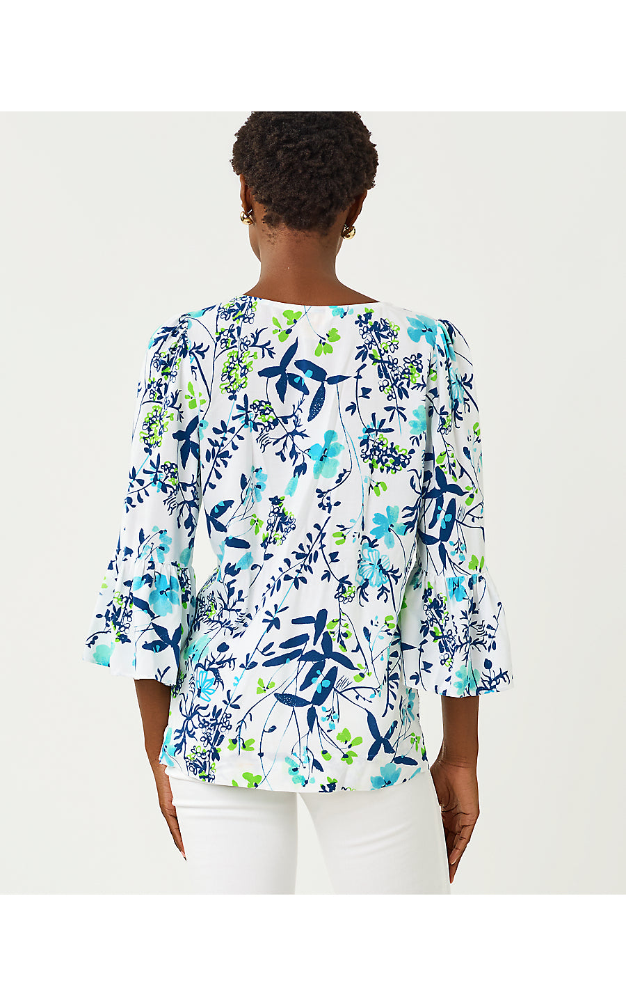 DANIKA TUNIC | RESORT WHITE SEA BLOOMS