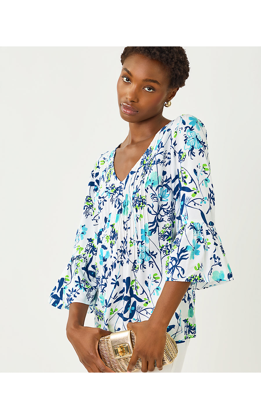 DANIKA TUNIC | RESORT WHITE SEA BLOOMS