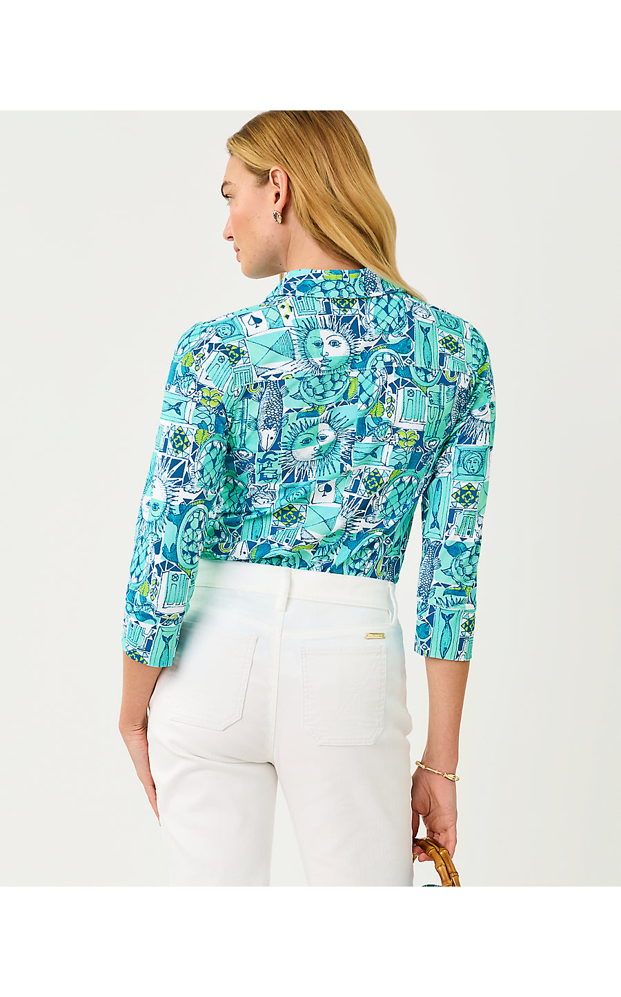 MANDI 3/4 SLEEVE TOP UPF 50+ | MINT CONDITION HARLILLYQUIN