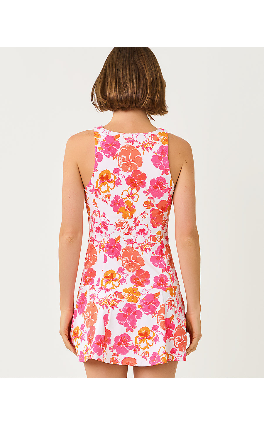 WESTLEY ACTIVE DRESS UPF | RESORT WHITE PANSY FANSY