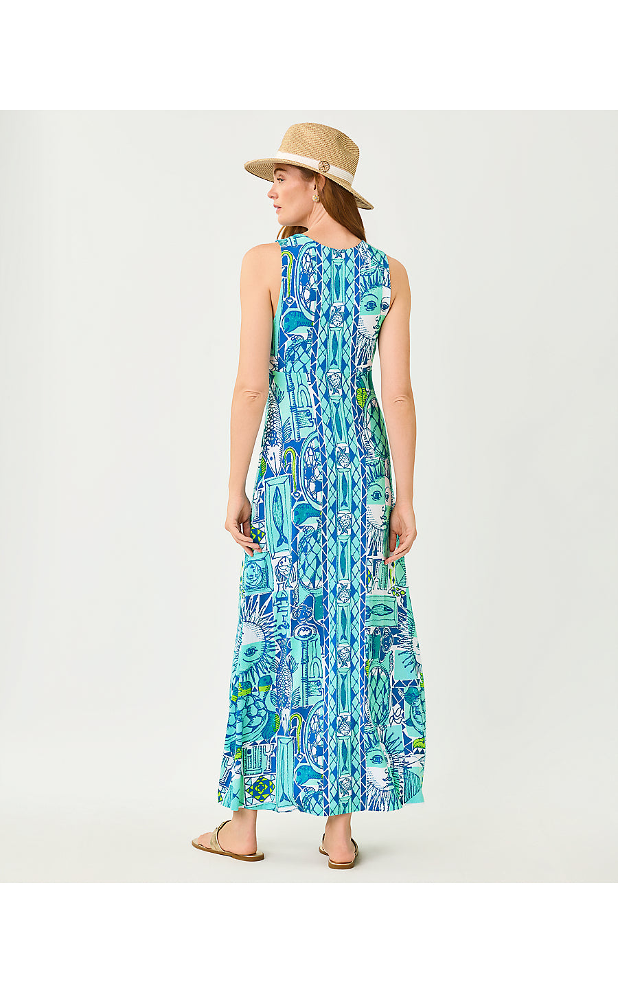 ELLISON MAXI DRESS | MINT CONDITION HARLILLYQUIN ENGINEERED KNIT MAXI