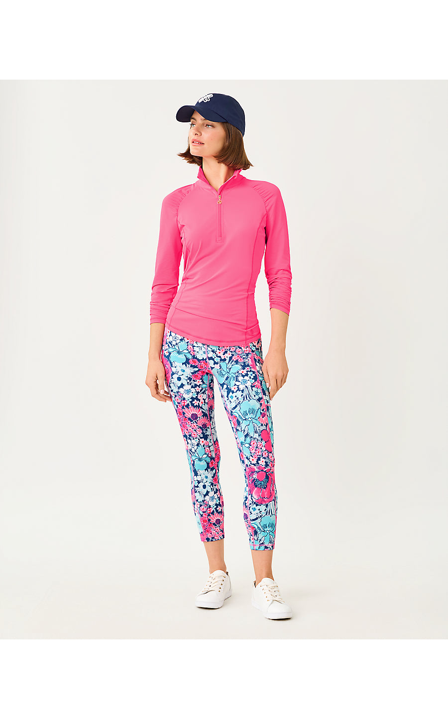 JUSTINE HALF ZIP UPF 50+ | CHERRY BLOSSOM PINK