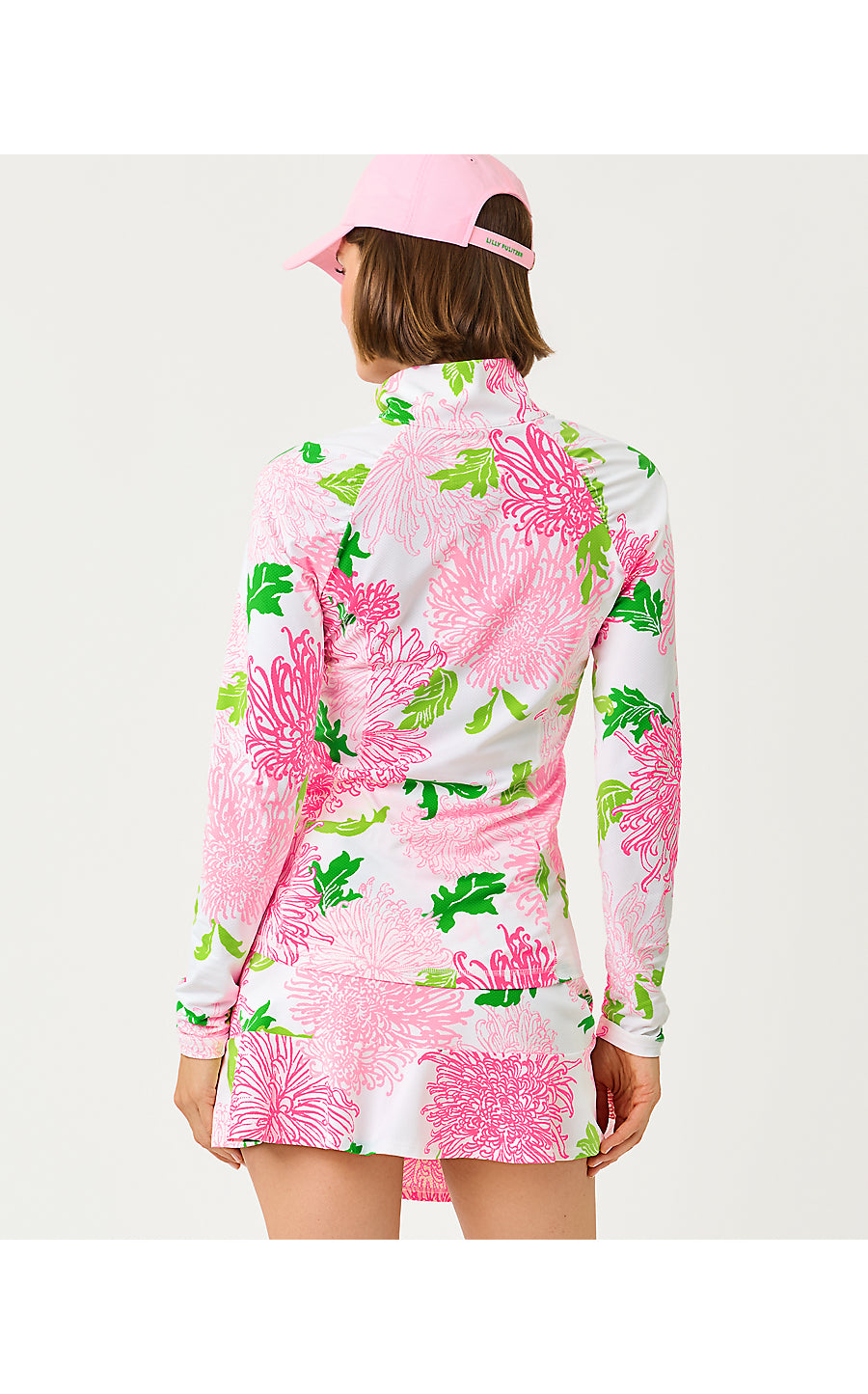 JUSTINE HALF ZIP UPF 50+ | RESORT WHITE LIL GO WITH THE FLOW