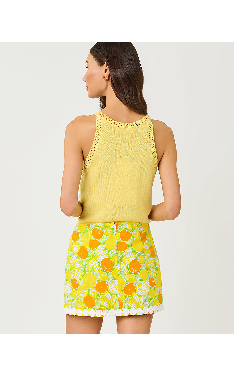 EMRA SWEATER TANK | FINCH YELLOW ZESTY JAZQUARD