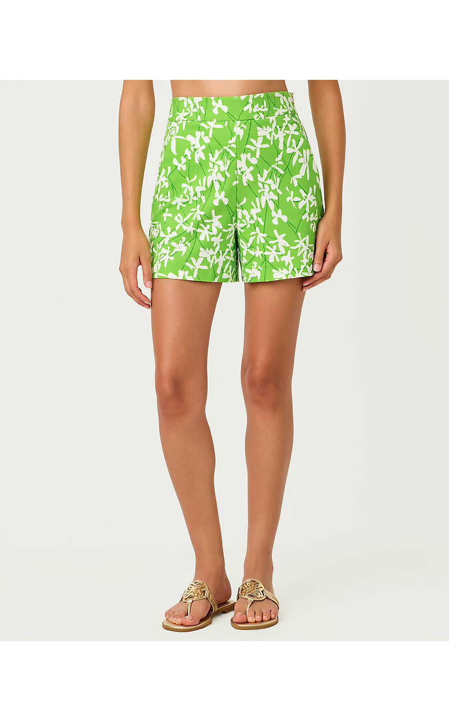 SARISSA STRETCH SHORT | CROCODILE GREEN LISA