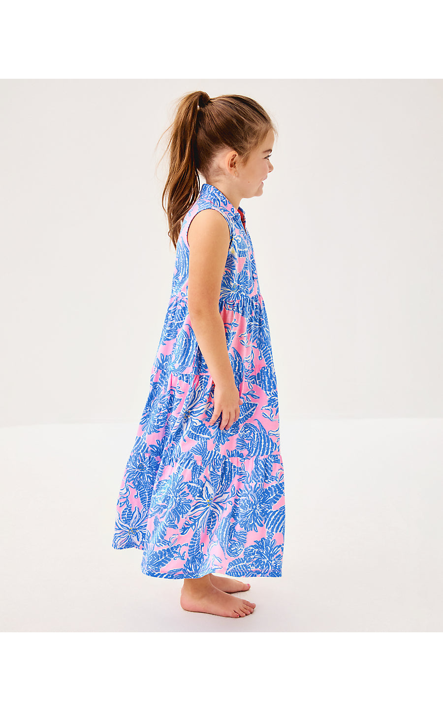 MINI RIEGAN MAXI DRESS | CONCH SHELL PINK UP SCALE