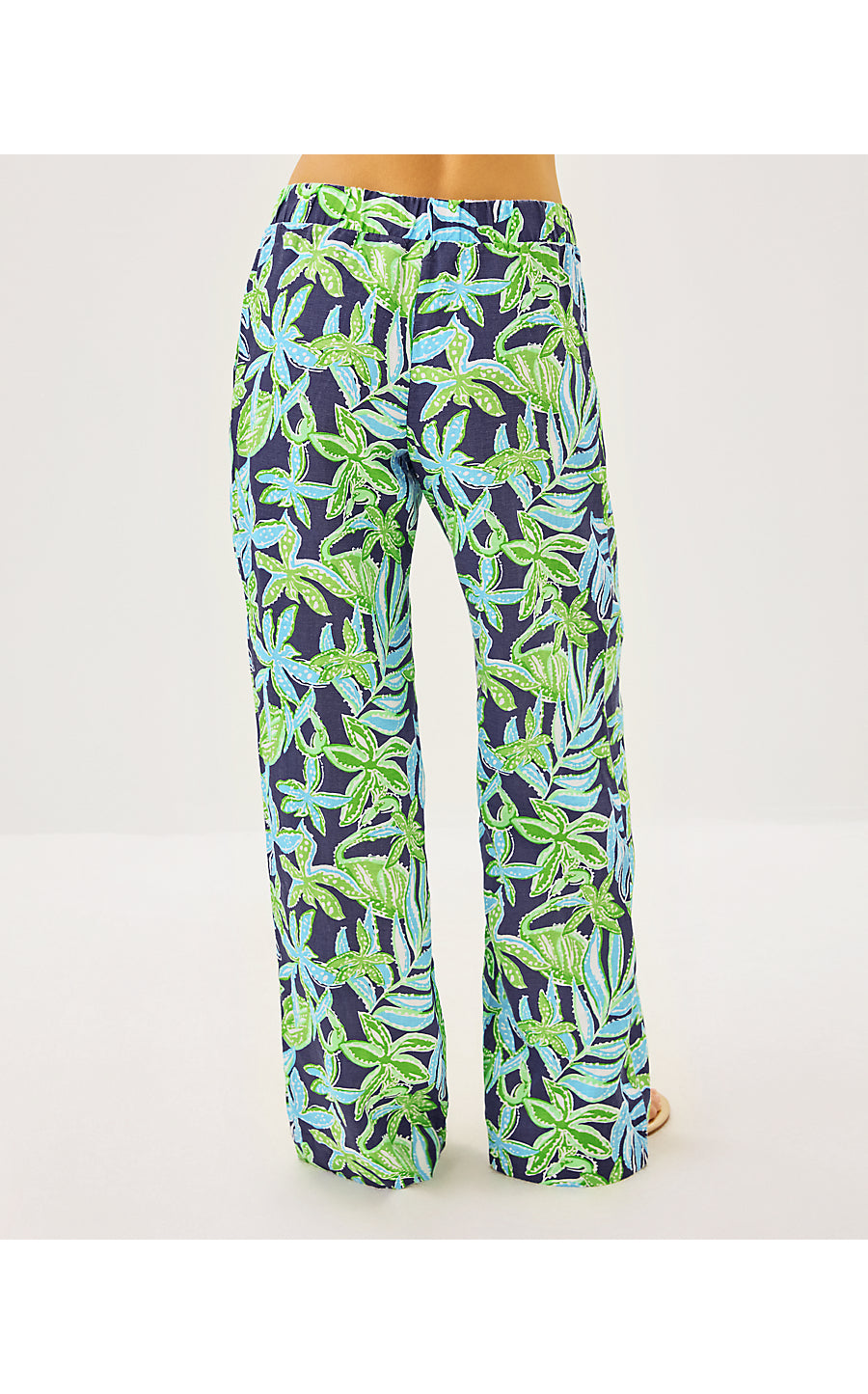 DAYLEN LINEN PALAZZO | SAPPHIRE POOL TROPICAL TANGO