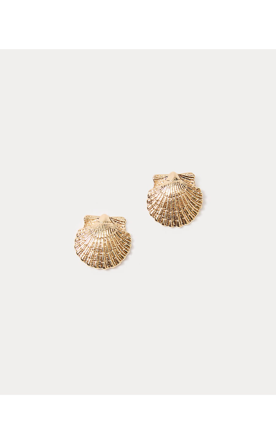 GOLD METALLIC SUNSHELL EARRINGS | SUNSHELL EARRING