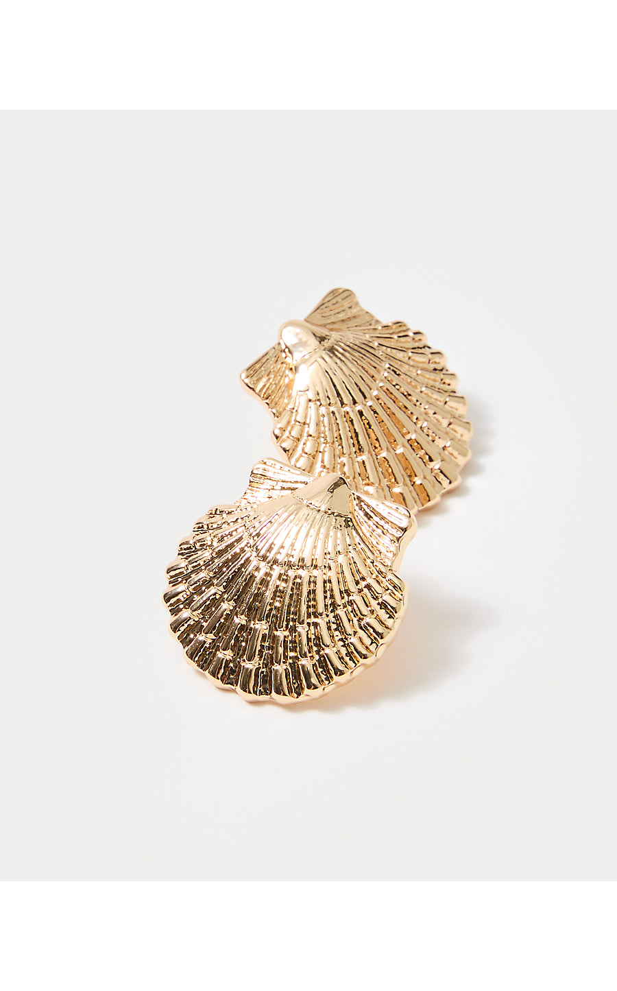 GOLD METALLIC SUNSHELL EARRINGS | SUNSHELL EARRING