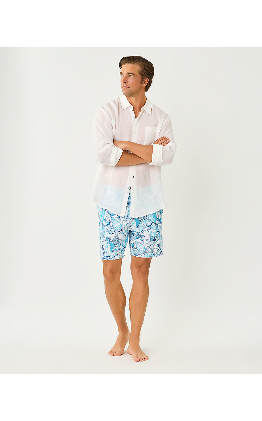 MENS STUFF DEL LAGO SWIM | RESORT WHITE SHELL SHINE