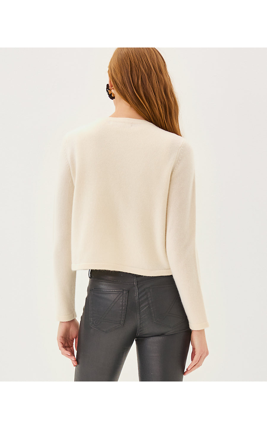 EMMAROSE CASHMERE SWEATER | COCONUT DAHLIA EMBROIDERY