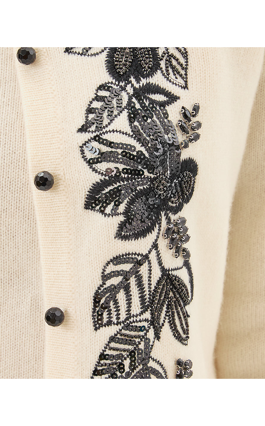 EMMAROSE CASHMERE SWEATER | COCONUT DAHLIA EMBROIDERY