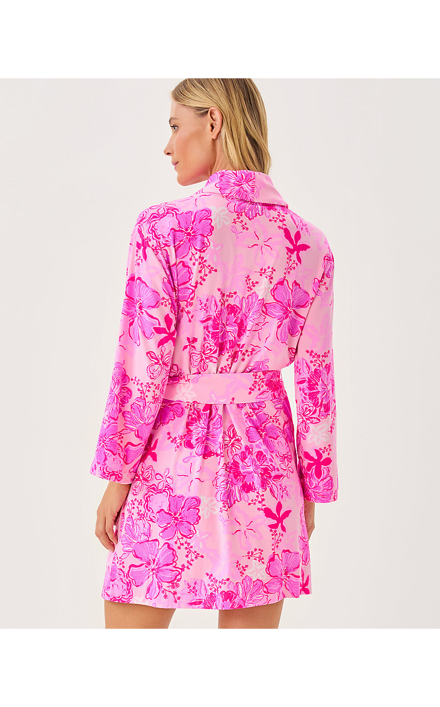 ISSIE PJ KNIT ROBE | PARIGI PINK SUPPORTING SQUAD