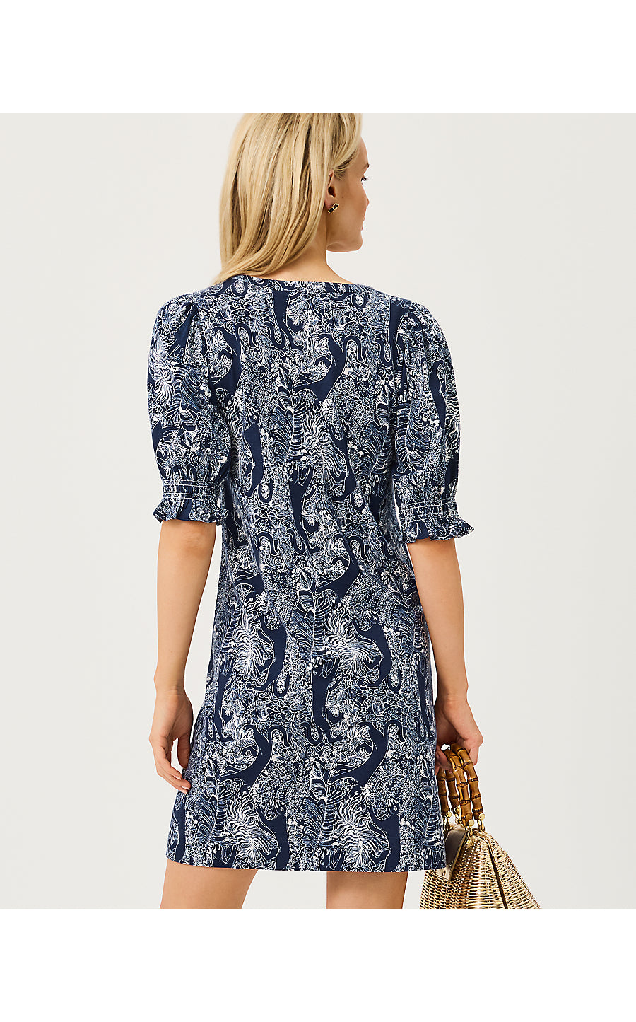 DELSIE DRESS | LOW TIDE NAVY LIL PALM PROWL