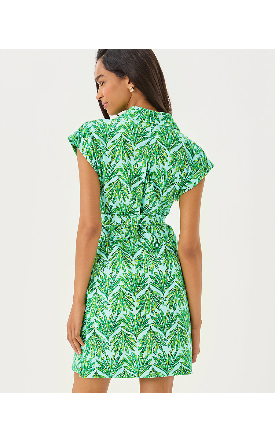 EMERSYN DRESS | KITTS GREEN CROSSGRAIN SHADY BABE