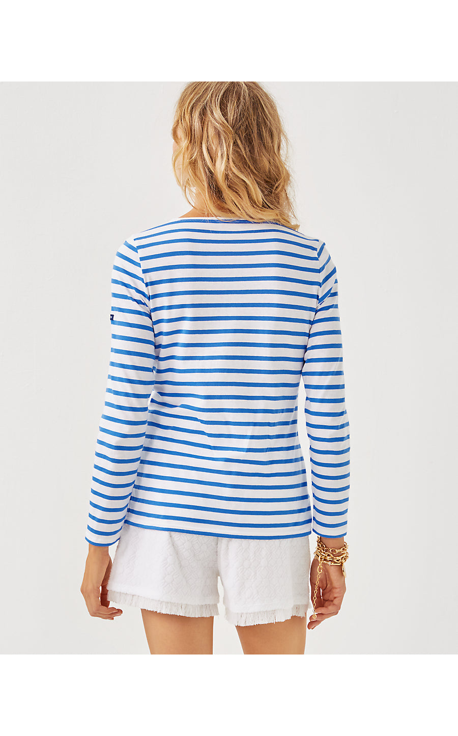 MINQUIDAME TEE | AZURE SOLEIL STRIPES