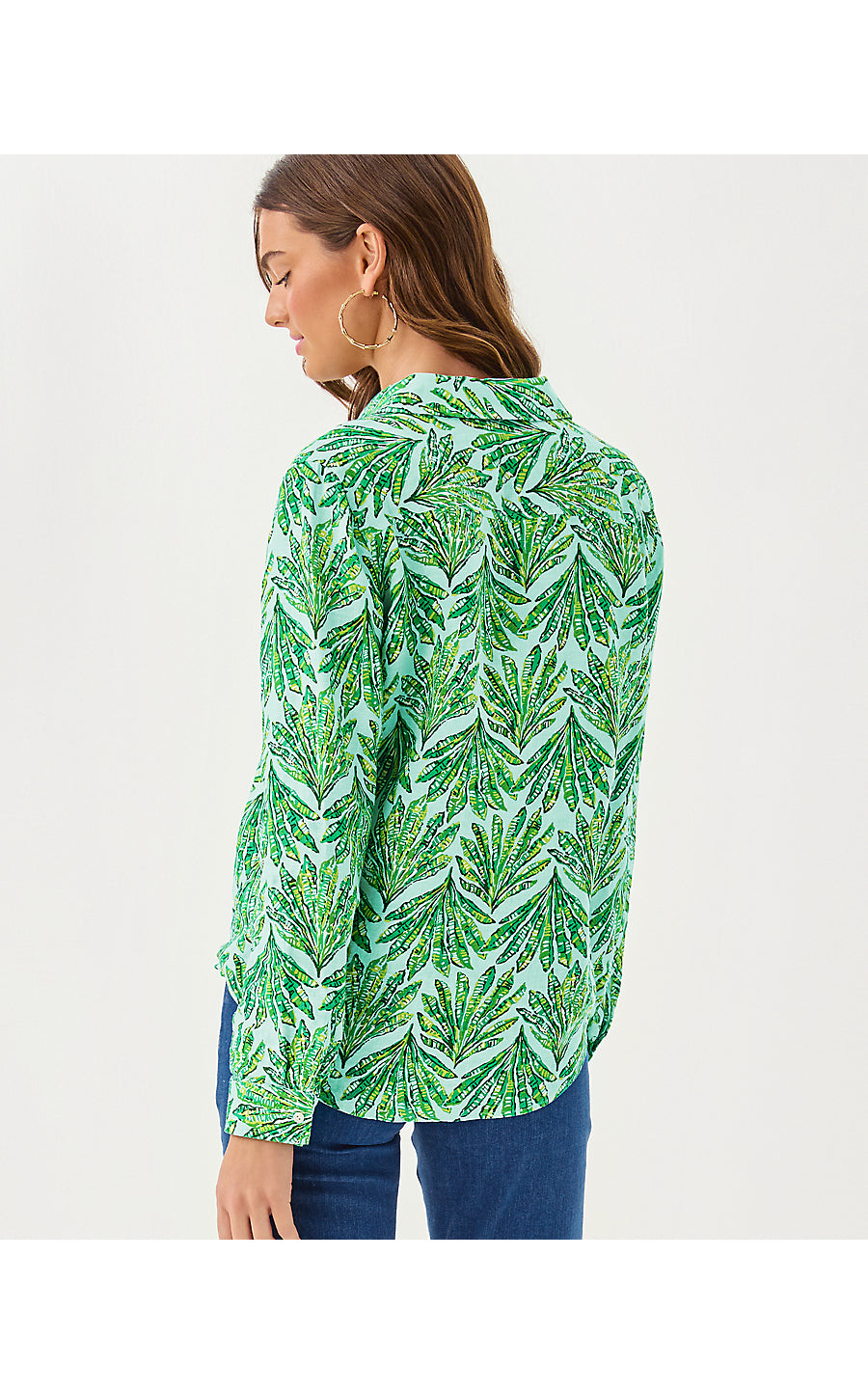 SEA VIEW BUTTON DOWN | KITTS GREEN SHADY BABE