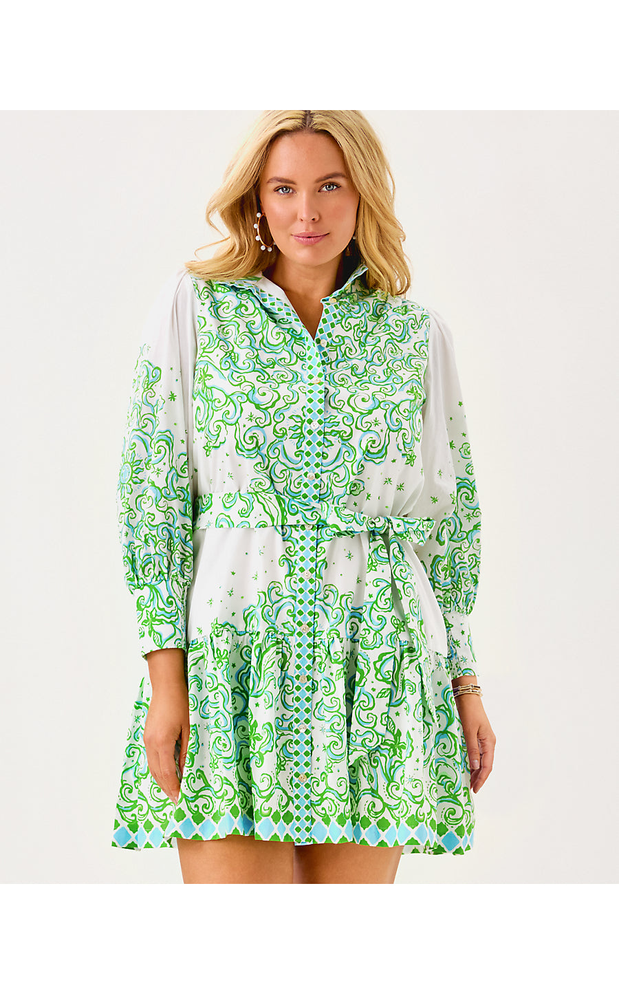 DRENA DRESS | RESORT WHITE SOL MATES ENGINEERED DRESS