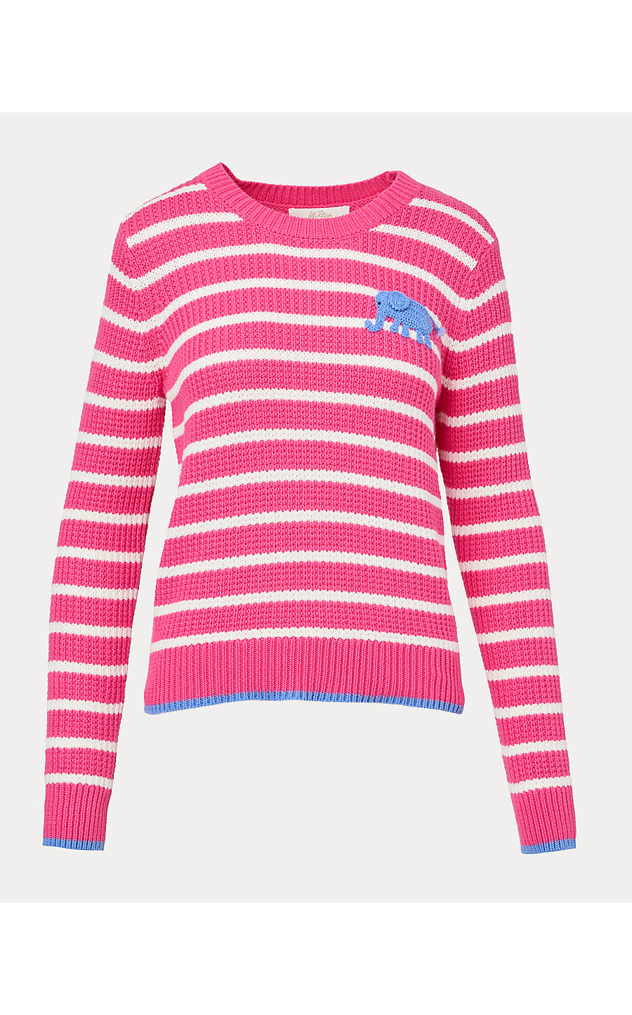 JOVIENNE SWEATER | PINK ASTER SHINE BRIGHT STRIPE