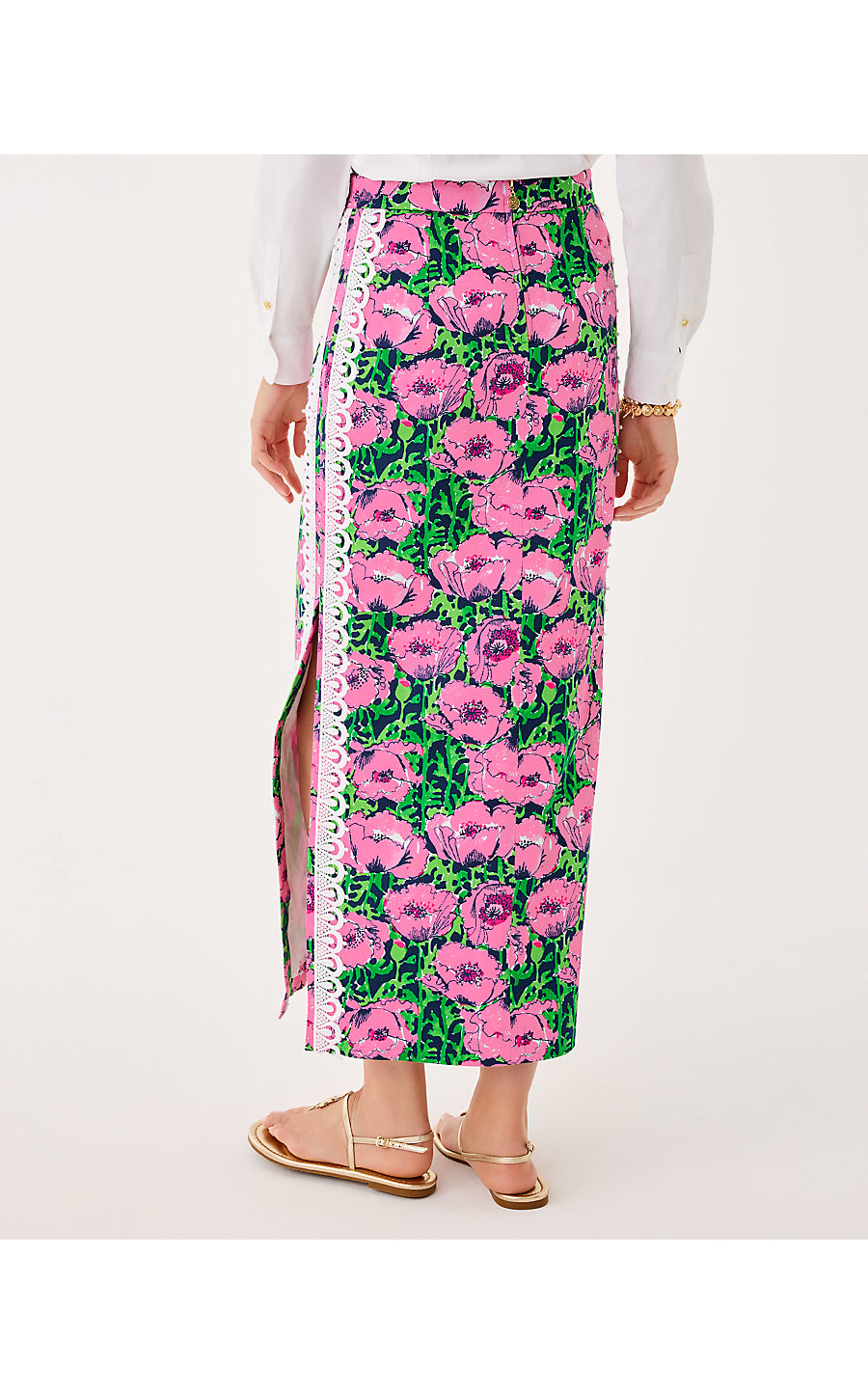 SANDERS MAXI SKIRT | LOW TIDE NAVY FLORRIE