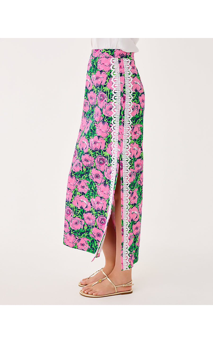 SANDERS MAXI SKIRT | LOW TIDE NAVY FLORRIE