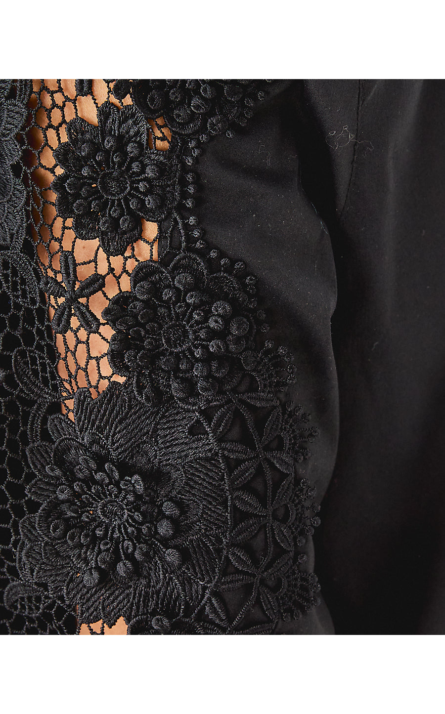 THE LACE LILLY SHIRT | NOIR