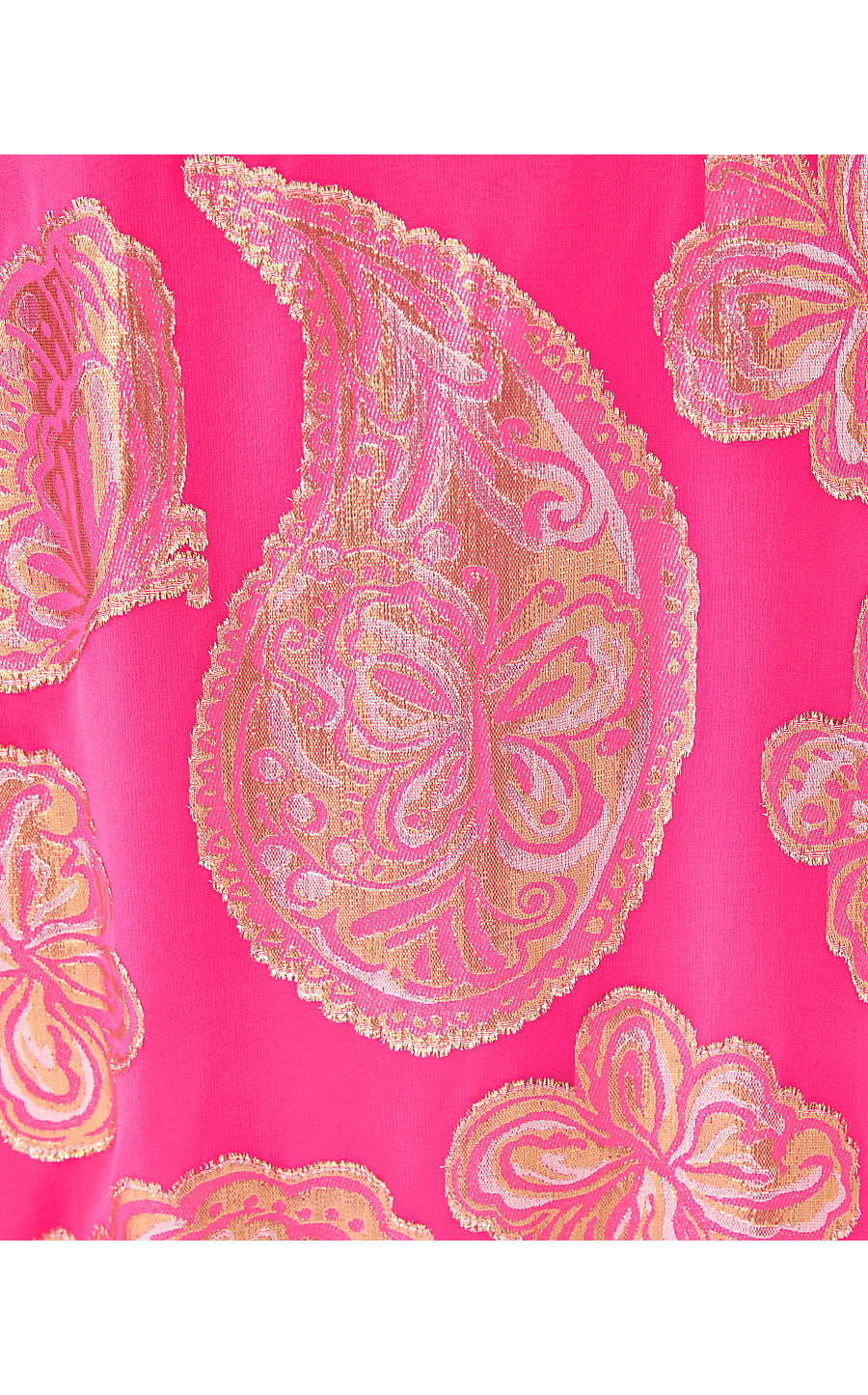 MADELYN SILK MAXI CAFTAN | PARIGI PINK SHES SO FLY METALLIC CLIP