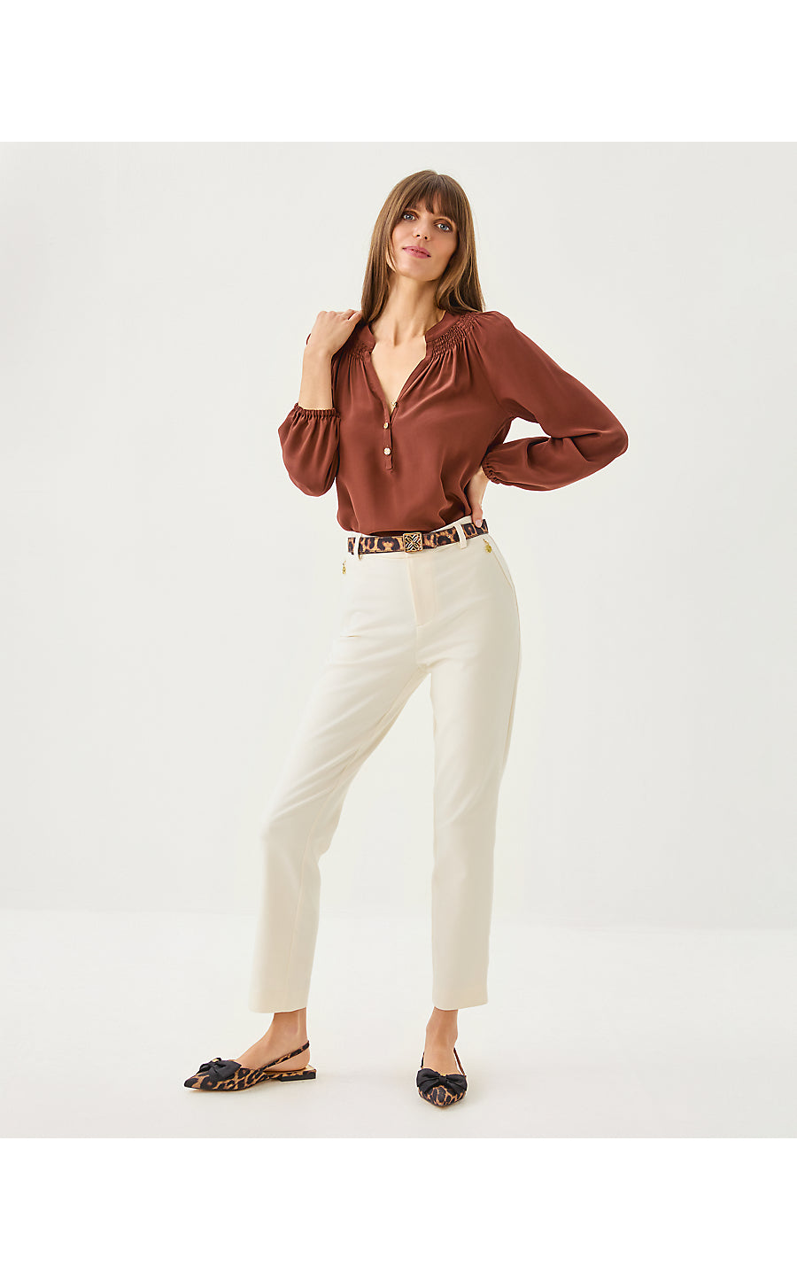 LP SKINNY LOGO BELT | MULTI LEOPARD FAILLE ACCESSORIES