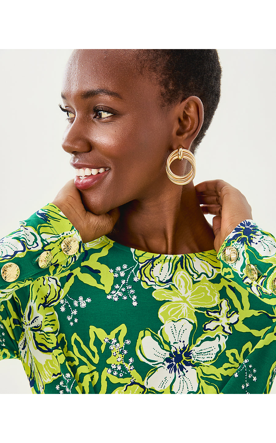 ALESSANI MAXI DRESS | FIDDLE LEAF GREEN ONCE AND FLORAL