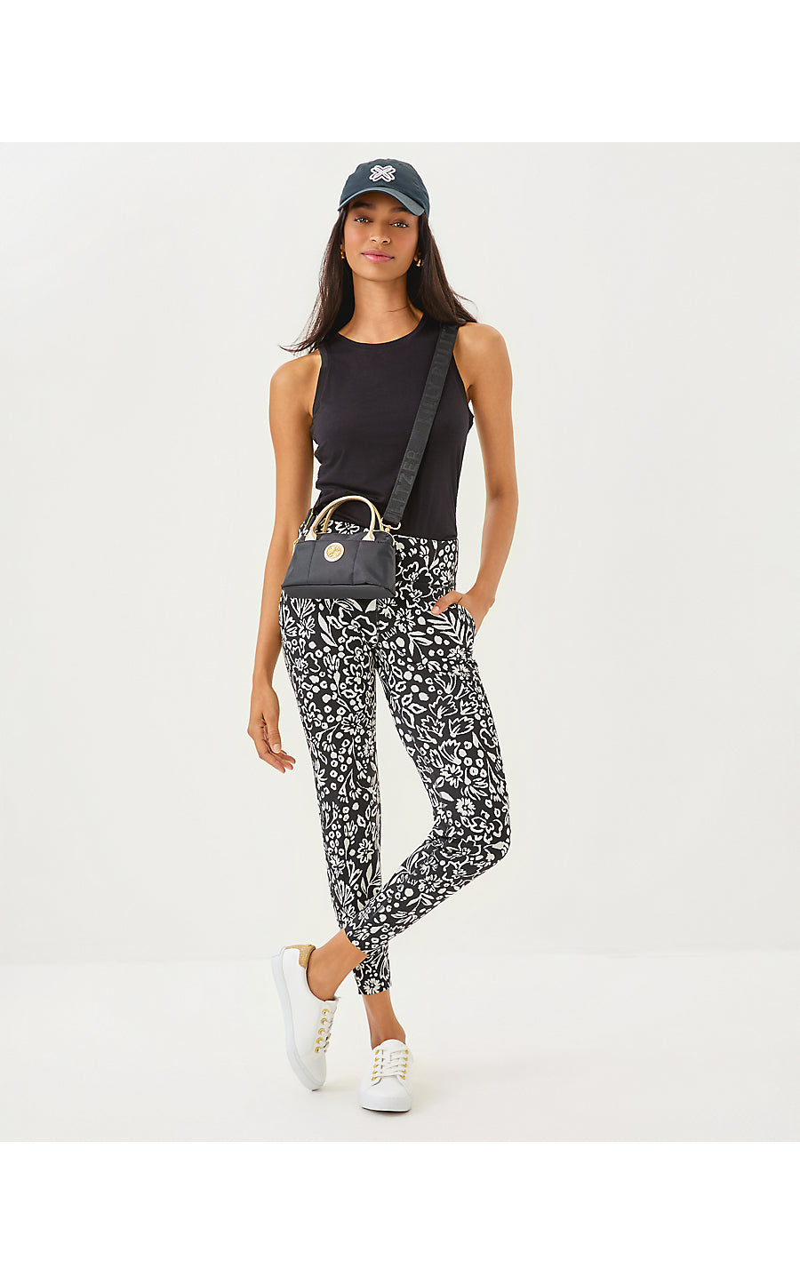 ISLAND MID RISE JOGGER UP | NOIR PURRFECT POUNCE KNIT JACQUARD