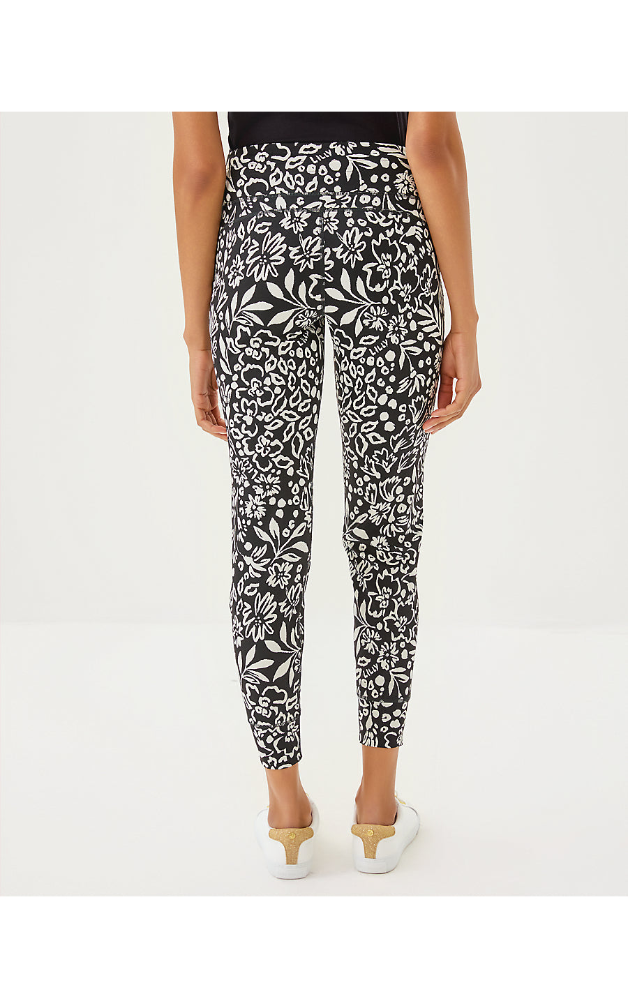 ISLAND MID RISE JOGGER UP | NOIR PURRFECT POUNCE KNIT JACQUARD